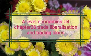 A-level economics经济 U4 chapter 26 trade liberalisation and trading blocs