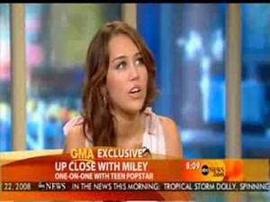 Miley Cyrus Good Morning America Interview