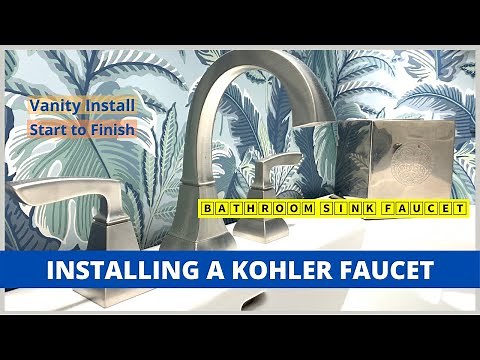 How to Install a Sink and Faucet on a Vanity