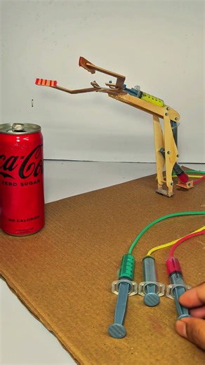 Hydraulic Powered Robotics #project #shorts