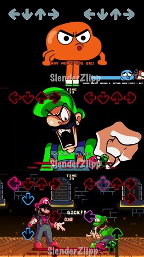 Oh God No - Why won't you die? Mario vs Luigi - Gumball vs Darwin Mod - Friday Night Funkin' Game
