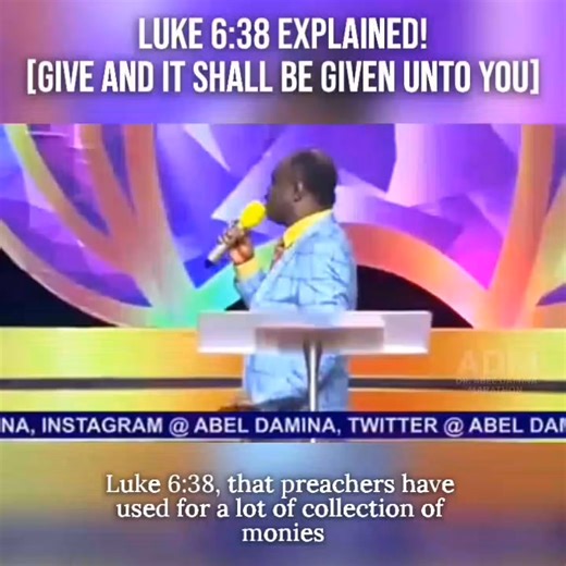 Luke 6:38 Explained! (Give and it shall be given unto you) | Abel H. Damina #drabeldaminamarathon #abeldaminaministries #revelationknowledge #AbelDamina #jesus | Dr. Abel Damina Marathon