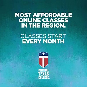 177 reactions · 47 shares | THE MOST AFFORDABLE online classes in the region. Let CTC bring the classroom to you. Financial aid still available. | Central Texas College | Facebook