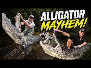 We Hunted Louisiana SWAMP MONSTERS! | 11 Foot Gator Hunts