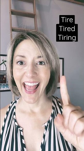 How to Pronounce TIRE, TIRED, TIRING - #SHORTS Quick English Pronunciation Mini Lesson