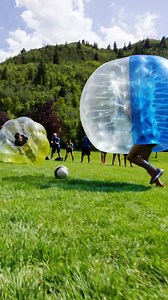 Zorb soccer battle