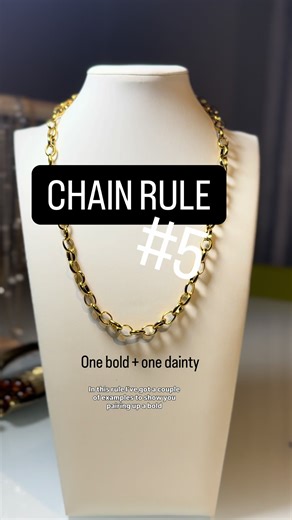 Pair a bold and dainty necklace for more stack ideas- everyday jewellery inspiration #chainrulejewellery #layeringnecklaces #everydaysparkle #dailyaccessories #everydayjewelry