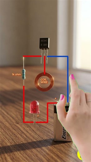 Simple touch sensor circuit | Simple touch sensor diagram #diy #sensor #electrical #touch