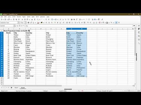 How to Get Unique Values in a Column | LibreOffice Calc