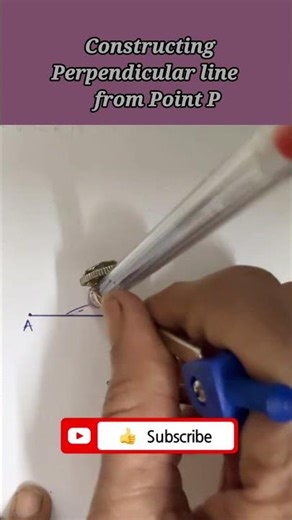 Constructing Perpendicular line from a point