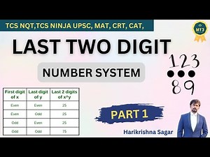 Last 2 Digits Concept | How to Find the Last Two Digits | Aptitude Made Easy By Harikrishna Sagar