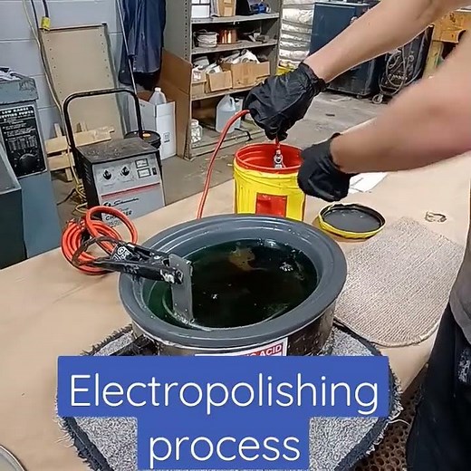 electropolishing process. electroplating Steel
