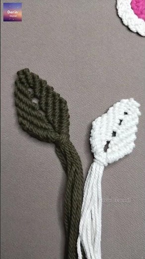 DIY macrame leaf || Macrame Leaves Pattern || Macrame Leaf Ornament || Tutorial Macrame Daun