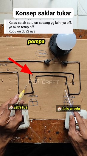 917K views · 3.9K reactions | concept idea for using exchange switches in electrical installations #reel #tutorial #idea | Rizki Craft | Facebook