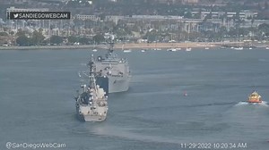 ‘Accumulation of Failures' Led to Near-Miss Between Navy Ships in San Diego Bay, Investigation Concludes