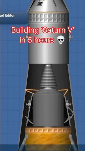 Building a Saturn V in 1 Second vs 5 Hours… #sfs #shorts