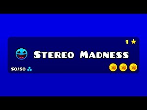 "Stereo Madness" 100 % (ALL COINS) | Geometry Dash