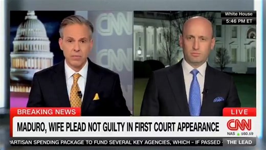 CNN’s Fake Jake Tapper abruptly CUTS the interview after a heated clash with Stephen Miller over Venezuela | Sean Hannity