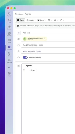If you’re still writing your own meeting agendas, you’re wasting time. Copilot scans your emails, docs, and threads and creates a structured agenda instantly.