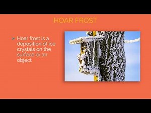 What is HOAR FROST, RIME & GLAZE