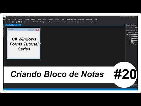 C# Tutorial de Windows Forms #20 - Criando um Bloco de Notas