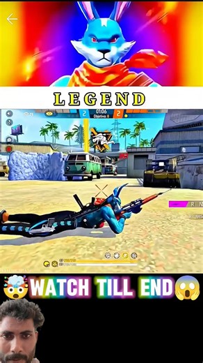 Legend Free Fire gamer in the world on Rastar ￼1vs6￼ winner #freefire #gaming #raystar ￼￼