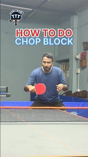 How to do chop block with Tibhar Grass OX #tabletennistalks #chopblock