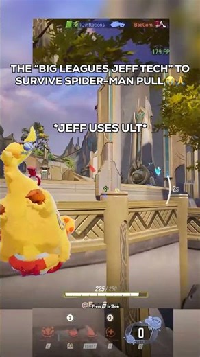 NEW JEFF TECH TO SURVIVE SPIDER-MAN PULL 💀😭🙏#marvelrivals #marvelrivalsgameplay #marvel #gaming