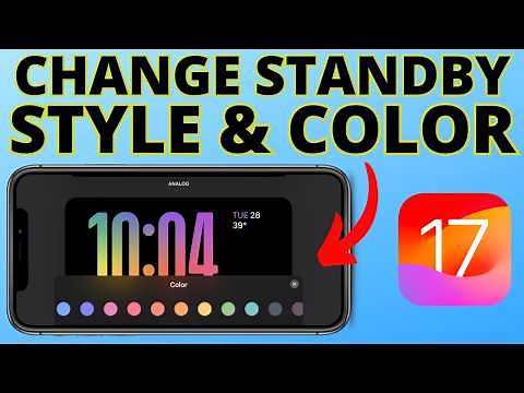 How to Change Clock Style & Color in StandBy Mode on iPhone