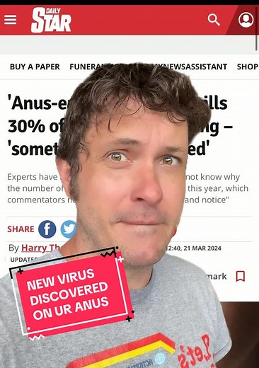#Breaking News! New Virus Discovered on UR Anus
