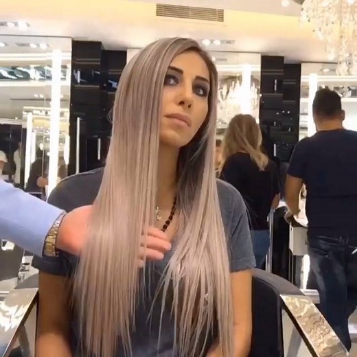 Hair color transformation By: @mouniiiir | MetDaan Creative