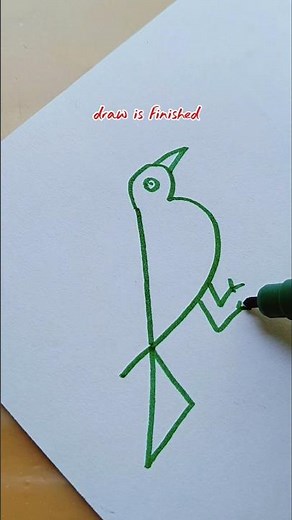 A letter of learing how to draw a few number brid step by step.