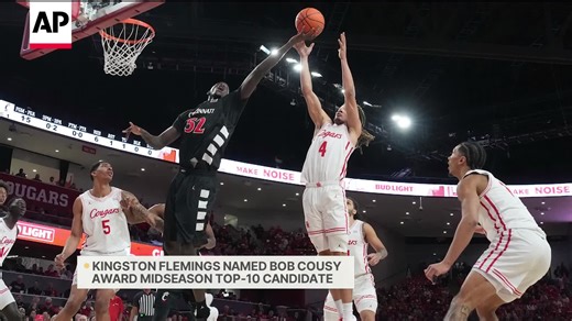 U of H's Kingston Flemings Is A Bob Cousy Candidate