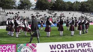 George Watson's College Pipe Band performing in Grade Juvenile at the WPBC back in 2019. | We Love Pipe Bands