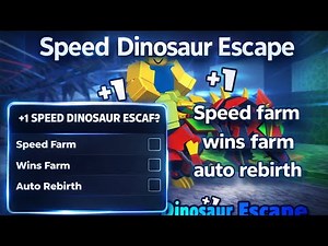 🏆 +1 Speed Dinosaur Escape Script - FAST SPEED, WINS, REBIRTH - pastebin 2026