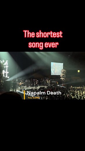 @mellow_the_maniac | The shortest song ever called You Suffer by Napalm Death. #metal #napalmdeath #music | Instagram