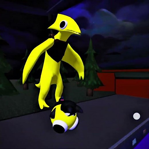 What If I Playing as Cat & Yellow Monster In Rainbow Friends funny moments #rainbowfriends #roblox
