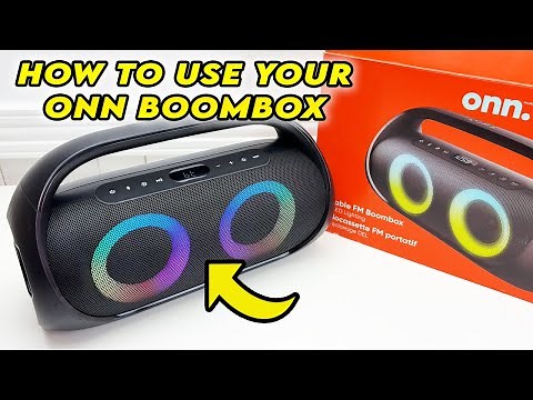 How to Use Your ONN Boombox - Step by Step Guide