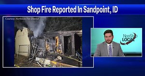 Shop fire quickly contained in Sandpoint, Idaho