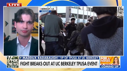 Violent protests break out at UC Berkeley Turning Point USA event