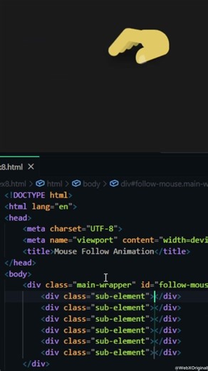 Stop using Boring Mouse Cursors! 🚫 Custom CSS & JS #coding