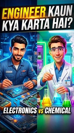 Enginner Kaun Kya Karta Hai? Electronic VS Chemical 👨🏻‍🔬 #ytshorts