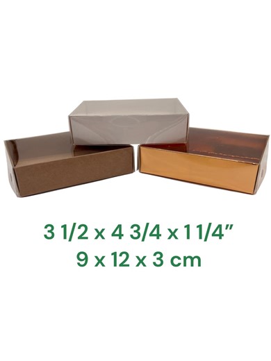 Gift Box With Clear Lid - Pack of 12 - Etsy