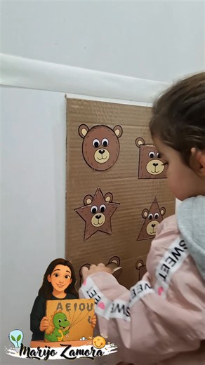 1.2M views · 18K reactions | Aprende las figuras geométricas con esta linda actividad de osos  #refuerzoescolar #maestrascreativas #education #kidsactivity #preescolar | Marijo Zamora | Facebook