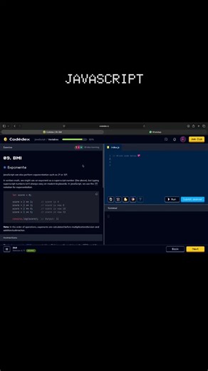 @learncodewithcodedex on Instagram: "JAVASCRIPT chp 9. #code #javascript #codedexchallenge"