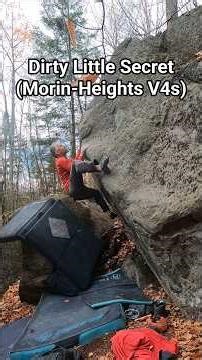 Dirty Little Secret (V3/4) FA in Morin-Heights #bouldering #morinheightsbouldering #allthev4s