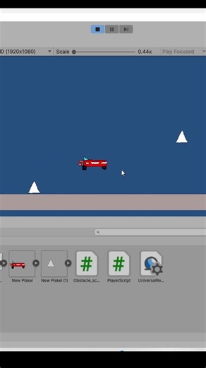 Making a car game with obstacles in unity