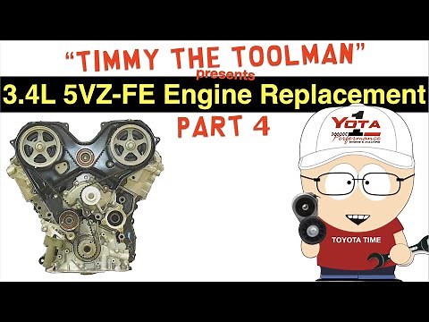 Toyota 3.4 Liter 5VZ-FE Engine Replacement (Part 4 - New Engine Installation)