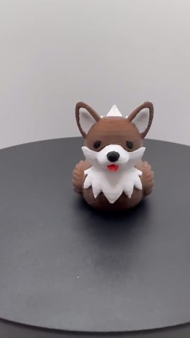 Corgi Dog Duck – 3D Printed Collectible Duck - Etsy