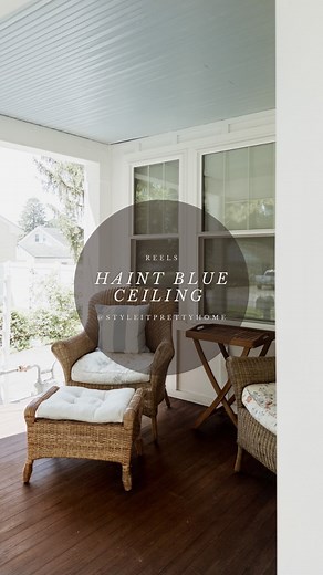 27K views · 1K reactions | Would you paint your ceiling haint blue?...